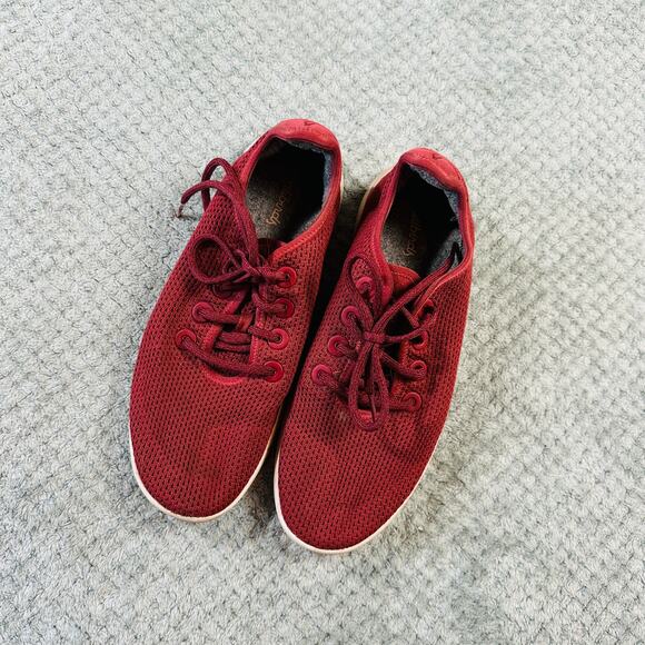 ALLBIRDS red sneaker comfort shoes maroon womens 10 - Picture 1 of 5